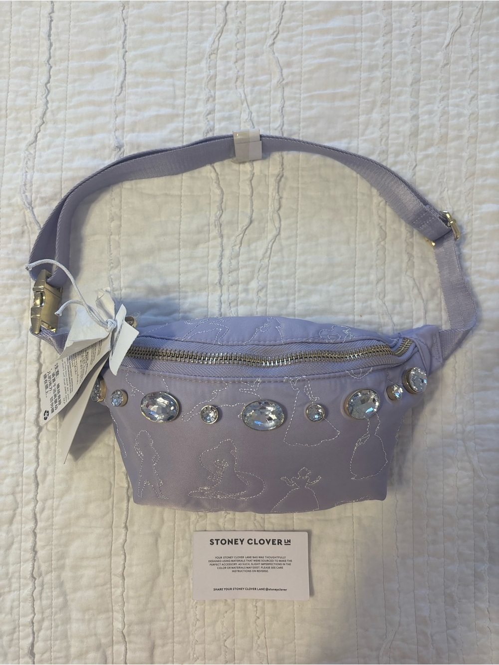 Stoney Clover Lane Disney Princess Crystal Belt Bag Lavender NWT Rare